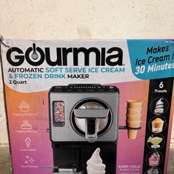 Gourmia 2 Quart Automatic Soft Serve Ice Cream and Frozen Drink Maker