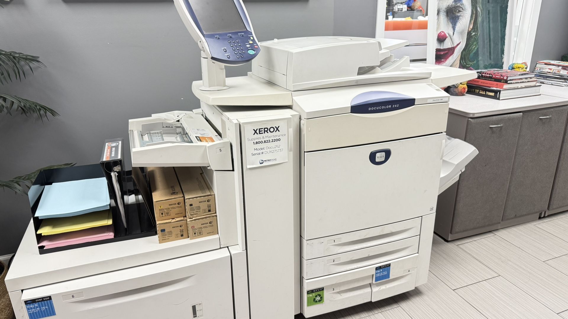 XEROX Copy machine Model docu252 Dux275737