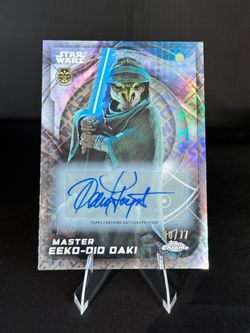 Topps Star Wars Chrome *Eeko-Dio Daki* Auto /77
