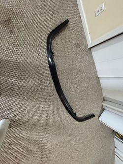 Black car front lip