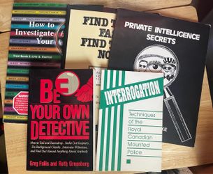 Lot of Investigation & Intelligence Books