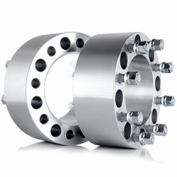 ECCPP 2Pcs 3" 8x6.5 9/16" 125 MM Wheel Spacers For 2011 Ram 2500(8x6.5" W/ 9/16"x18 THREAD PITCH)