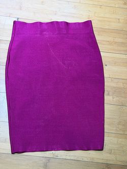 Magenta Bandage Pencil Skirt
