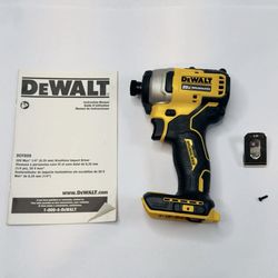 Dewalt DCF809 ATOMIC 20V MAX Cordless Brushless Compact 1/4" Impact Driver
