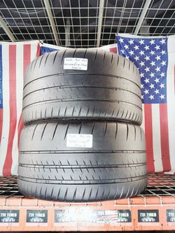 🇺🇸 2 USED TIRES 305/30ZR20 MICHELIN PILOT SPORTCUP2 DRAG RACING PERFORMANCE 305/30R20