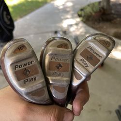 Power Play Hybrid Golf Clubs - 18,21,24 Degree Clubs Right Handed
