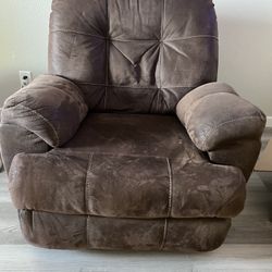  Rocker Recliner Brown Chair
