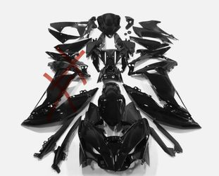 Gloss Black Fairing Kit Kawasaki Ninja - 2016 EX650 ABS Bodywork