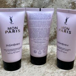 Mon Paris YSL Yves Saint Laurent 3X Perfumed Body Lotion 1.6 Fl. Oz. 50 Ml. 