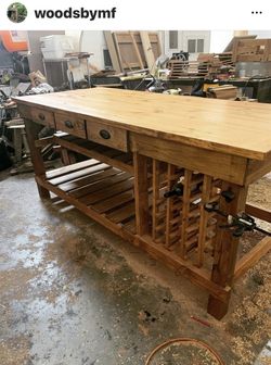 Wine Rack Inside Island