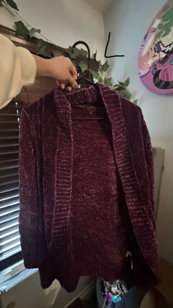 Purple Cardigan