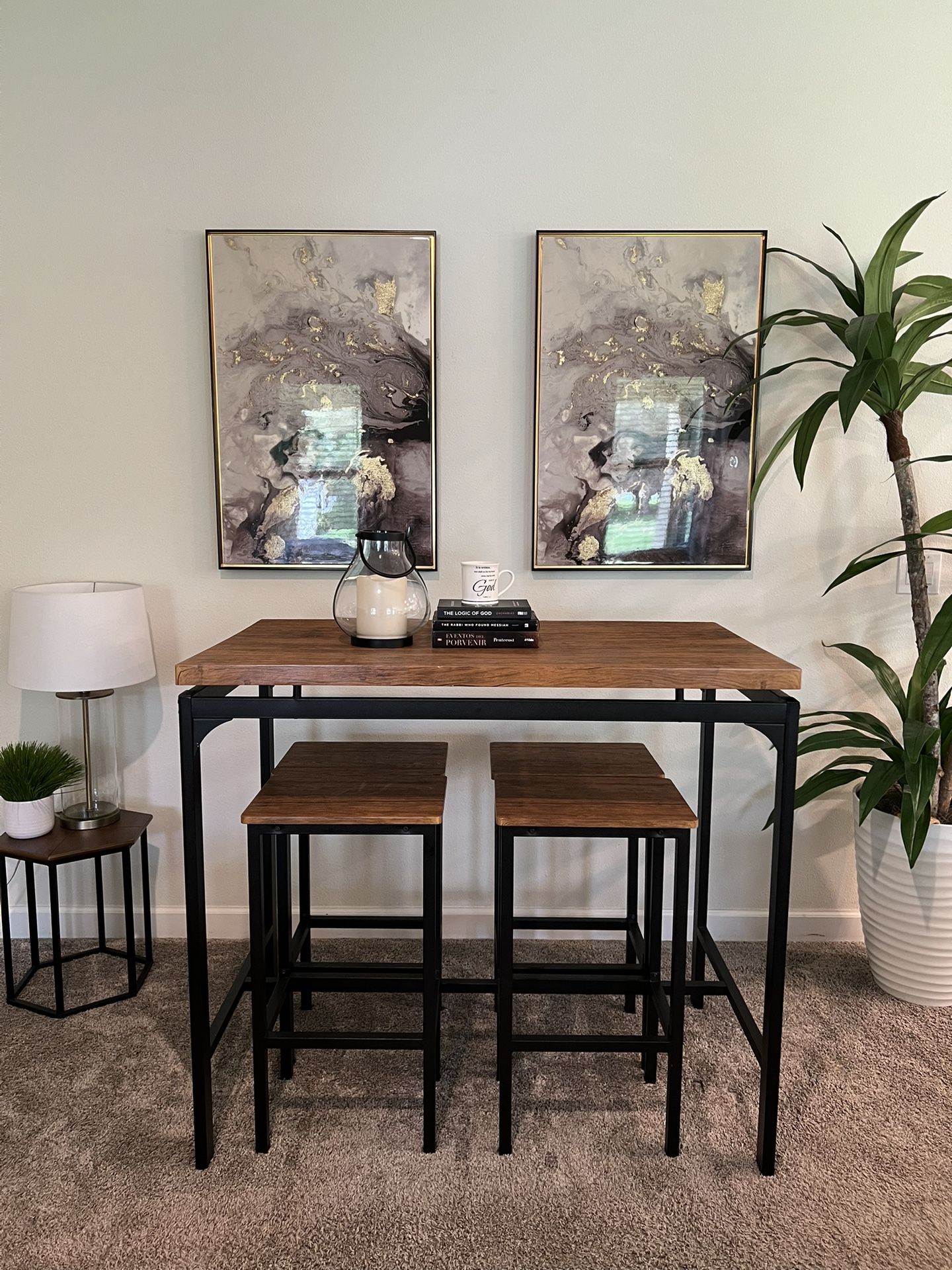 Dinning Table 4 Stools