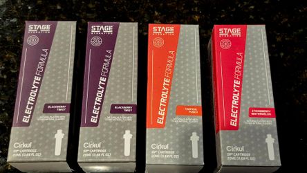 Cirkul Stage Hydration Electrolyte Sip Cartridges – 4 Pack