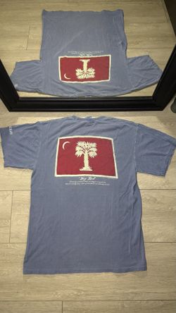 Y2K 2000s “Big Red” Surfing Palm Tree Logo Shirt