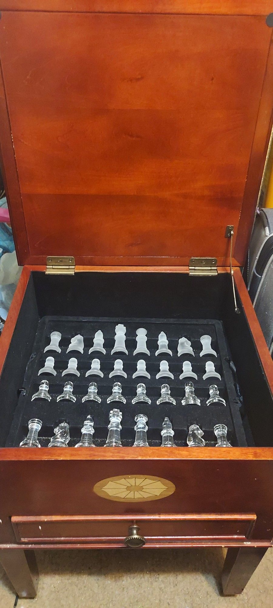 Chess & Backgammon Game Table