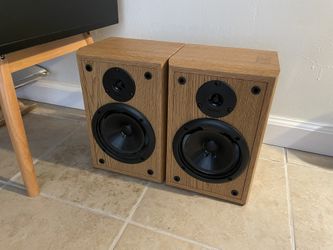 Retro Wood Infinity Book Shelf Speakers