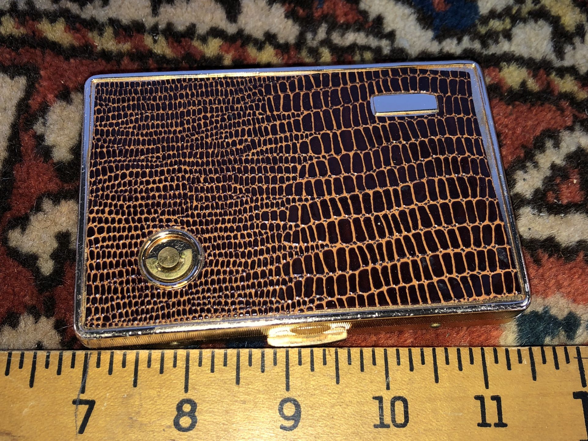 Vintage Rolex Cigarette Case Circa 1960s Wind Up Musical Metal Case