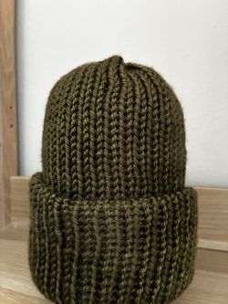 Hand knitted baby beanie