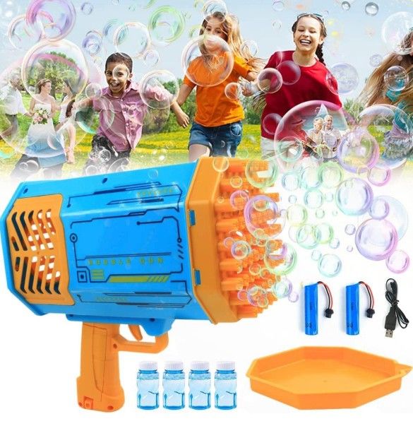 69-Hole Bubble Machine with LED Light