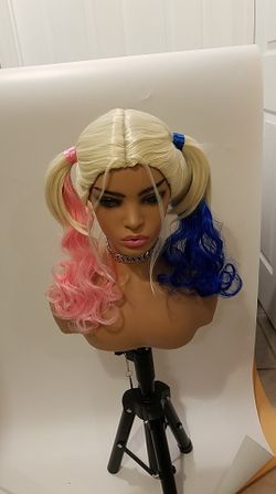 Long Mixed Colors Wavy Wig