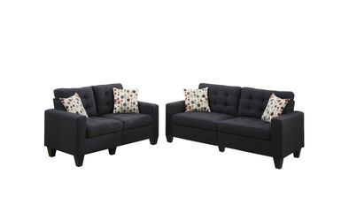 Sofa & Loveseat-Blue Grey or Black