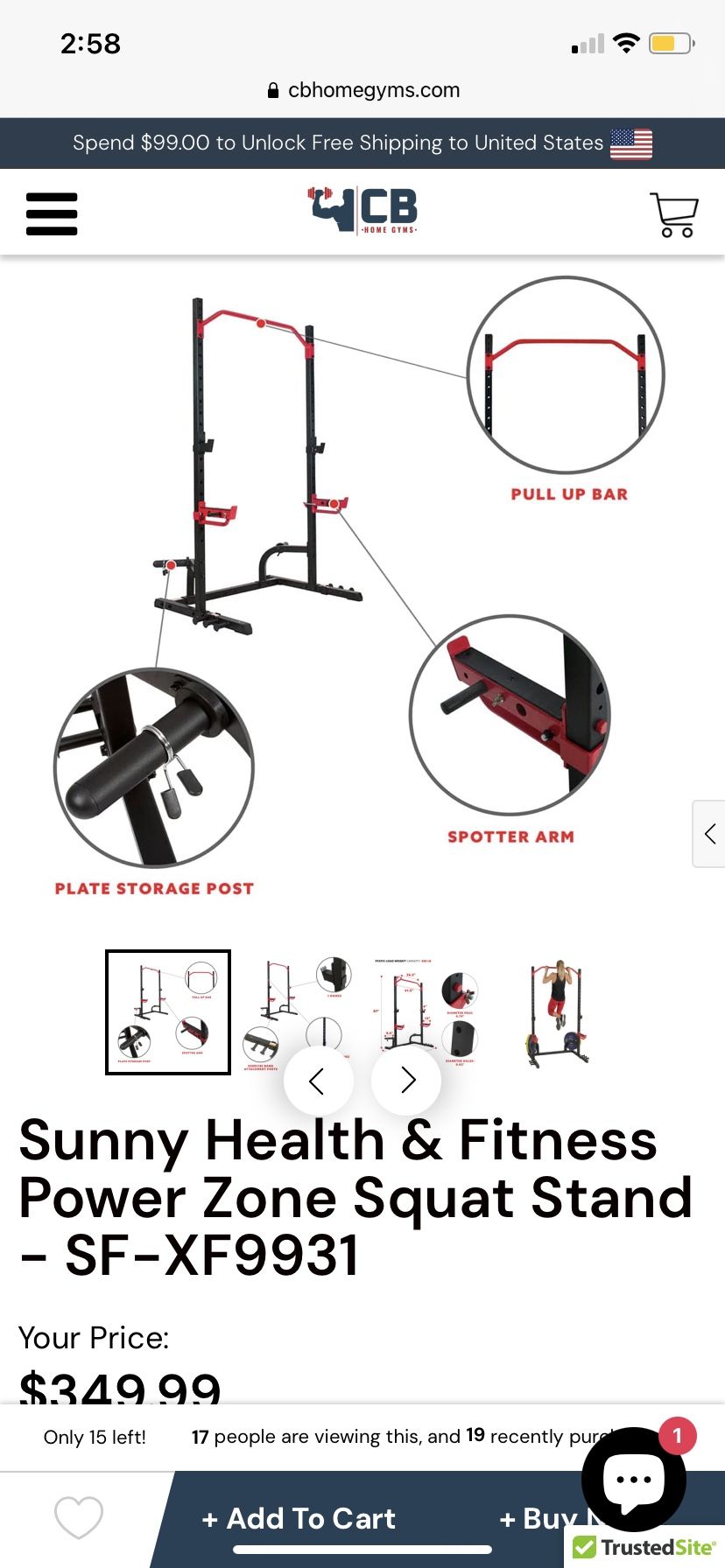Squat stand brand new never opened!