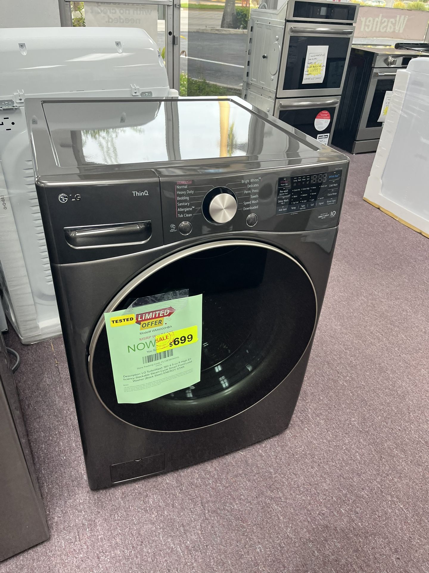 Washer, 27” Front Load Washer Dryer Set