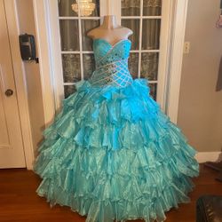 Teal Quince Dress