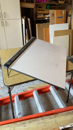 drafting board with parallel built-in Alvin drafting board with parallel built-in