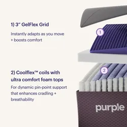 King RestorePremier Hybrid Purple Mattress