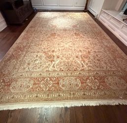 Large Persian-Style Area Rug 10x14