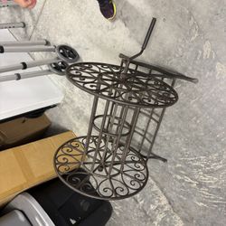 Vintage Ornamental Metal Hose Wheel