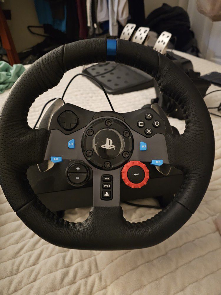 Playstation Racing Wheel And Foot Pedal