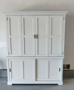 Crate & Barrel Aspect White Modular Media Center & Storage Hutch