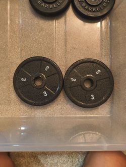 Set of 3 lb plates