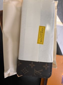 Brown Flower Wallet With Bag And Box