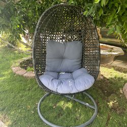 Hanging Egg Chair With Stand Cushion 