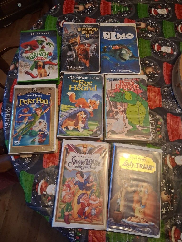 8 Vhs Tapes