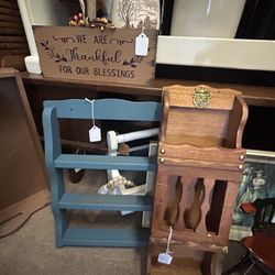 Vintage Wood Cabinet Shelf