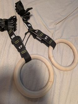 New Set of Duonamic Wooden Rings featuring numbered straps for quick adjustments.