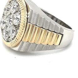 14k GOLD ROLEX Ring with DIAMONDS