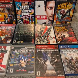 PlayStation and Xbox games