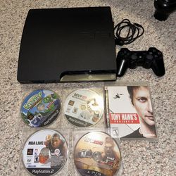 Play Station 3 With 5 Games Plus Controller 