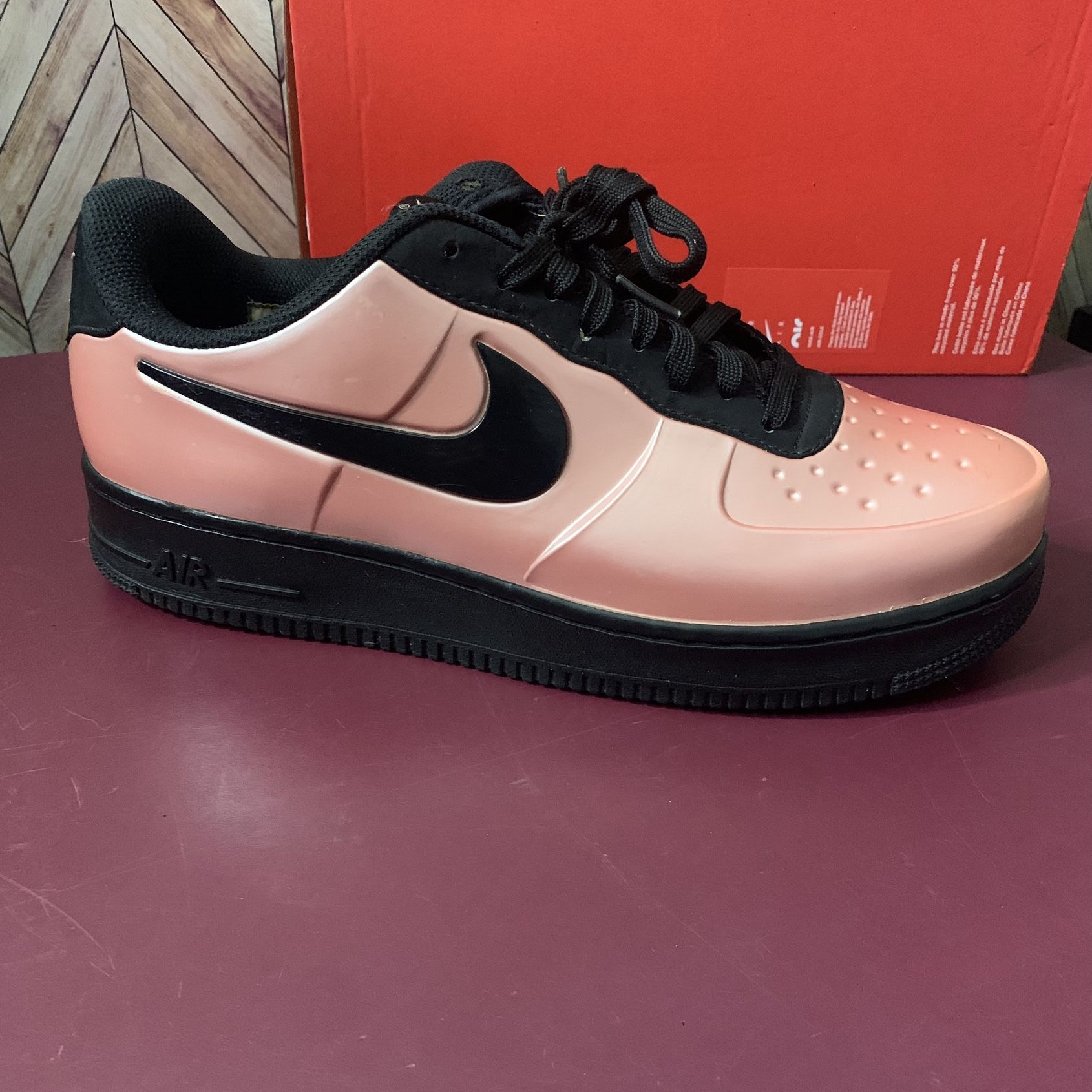 Size 9 - Nike Air Force 1 Foamposite Pro Cup Coral Stardust(worn 2 times)