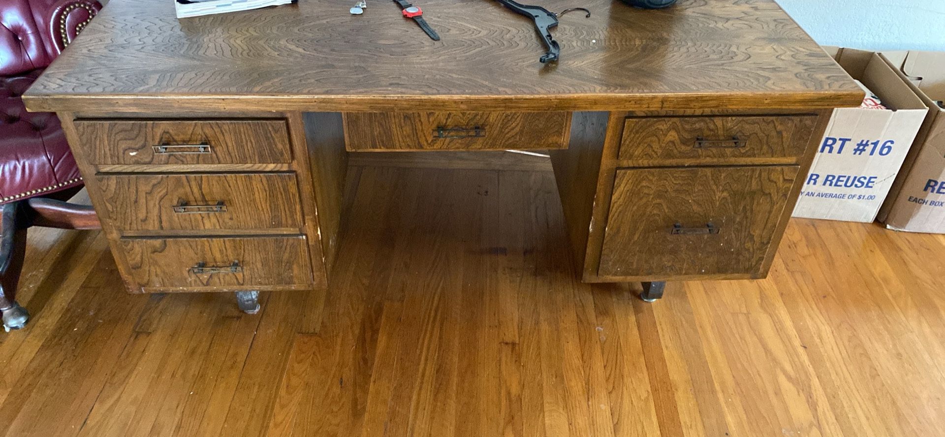 wood desk