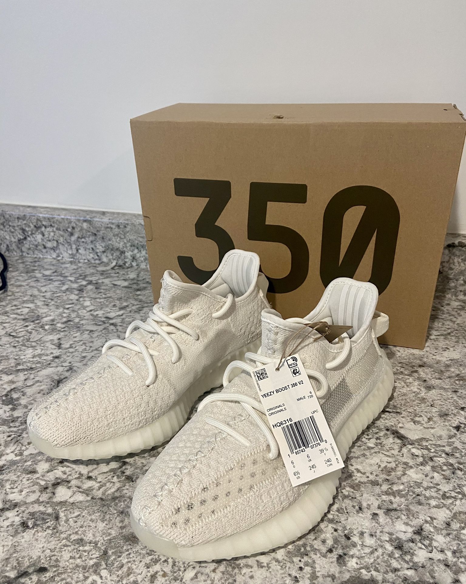 Adidas Yeezy Boost 350 V2 Bone HQ6316 Sizes: