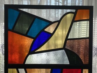Mid-Century Large Stained Glass Architectural Collection's