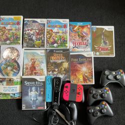 Nintendo Wii Controller And Games 