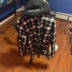 Mens Large Button Up Fleece 