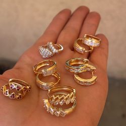 Hypoallergenic Earrings  $8 Each/ $8 Cada Par 